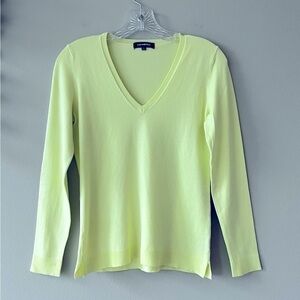 525 America neon yellow sweater NWOT